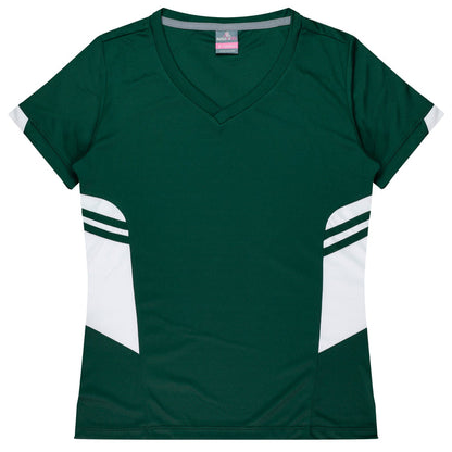 Aussie Pacific 2211 Tasman Women's T-shirt — BOTTLE/WHITE product view