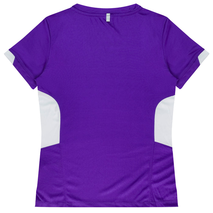 Aussie Pacific 2211 Tasman Women's T-shirt — PURPLE/WHITE additional view