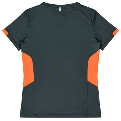 Aussie Pacific 2211 Tasman Women's T-shirt — SLATE/NEON ORANGE additional view