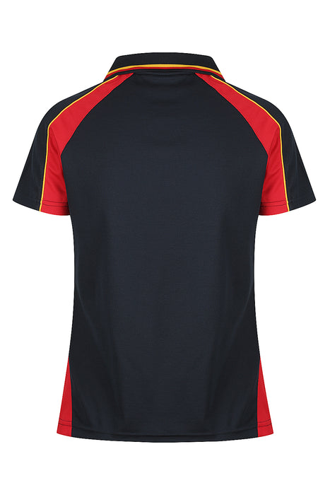 Aussie Pacific 2309 Panorama Women's Polo — NAVY/RED/GOLD additional view