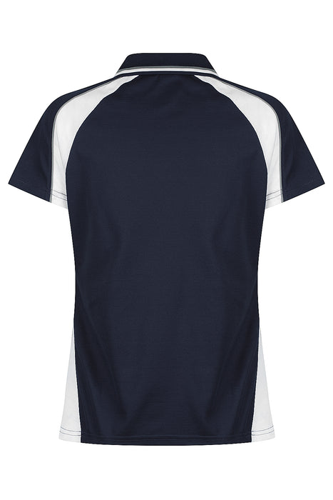 Aussie Pacific 2309 Panorama Women's Polo — NAVY/WHITE/ASHE additional view