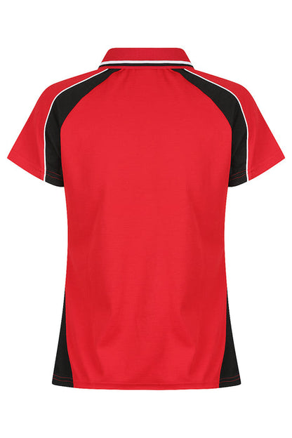 Aussie Pacific 2309 Panorama Women's Polo — RED/BLACK/WHITE additional view