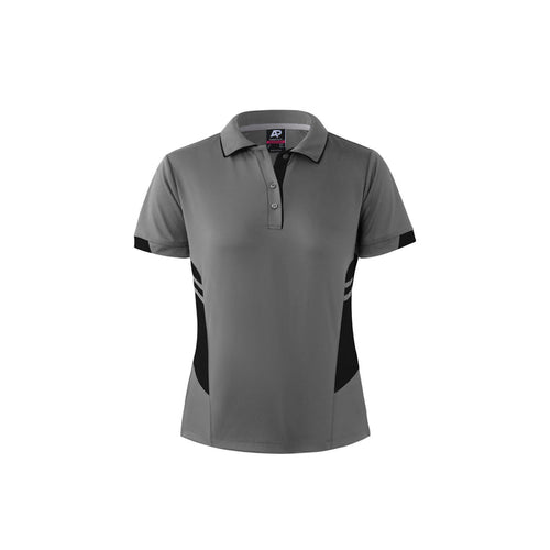 Aussie Pacific Tasman Women's Polo — ASHE/BLACK