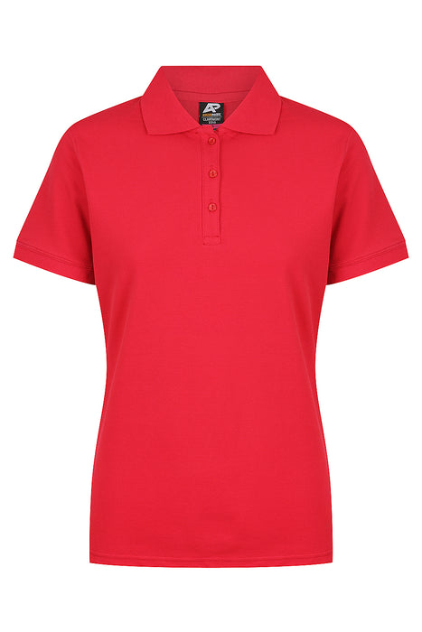 Aussie Pacific Claremont Women's Polo — RED
