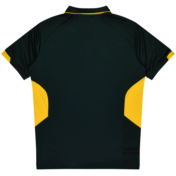 Aussie Pacific 3311 Tasman Kids' Polo — BLACK/GOLD additional view