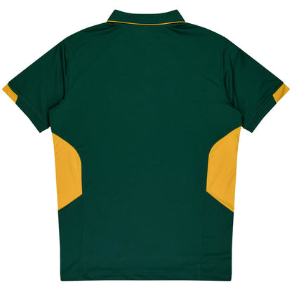 Aussie Pacific 3311 Tasman Kids' Polo — BOTTLE/GOLD additional view