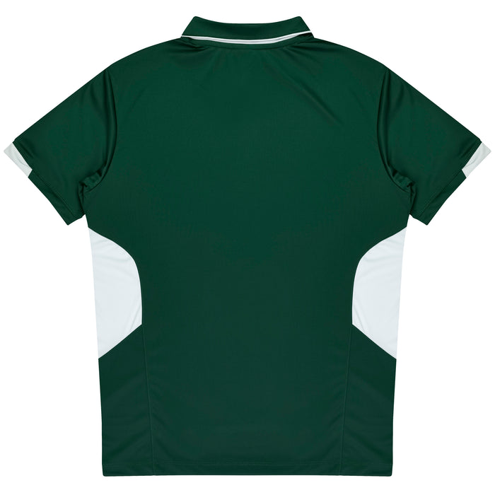 Aussie Pacific 3311 Tasman Kids' Polo — BOTTLE/WHITE additional view