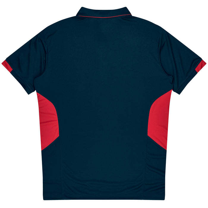Aussie Pacific 3311 Tasman Kids' Polo — NAVY/RED additional view