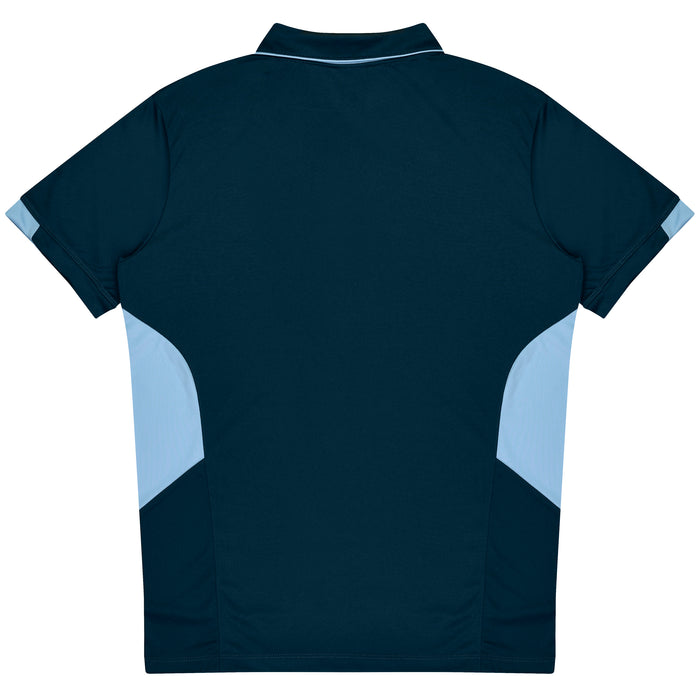 Aussie Pacific 3311 Tasman Kids' Polo — NAVY/SKY additional view