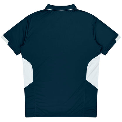 Aussie Pacific 3311 Tasman Kids' Polo — NAVY/WHITE additional view