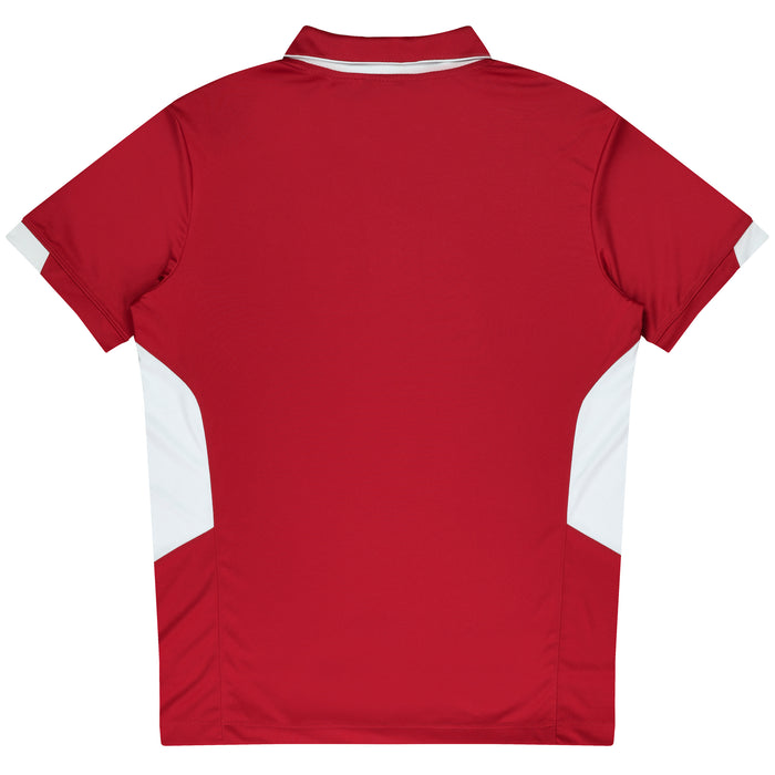 Aussie Pacific 3311 Tasman Kids' Polo — RED/WHITE additional view