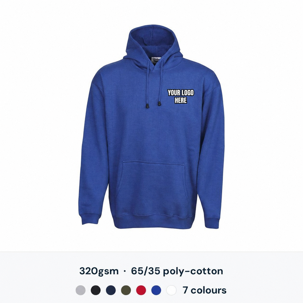 Blue Whale Kids Traditional Fleecy Hoodie — Custom Logo