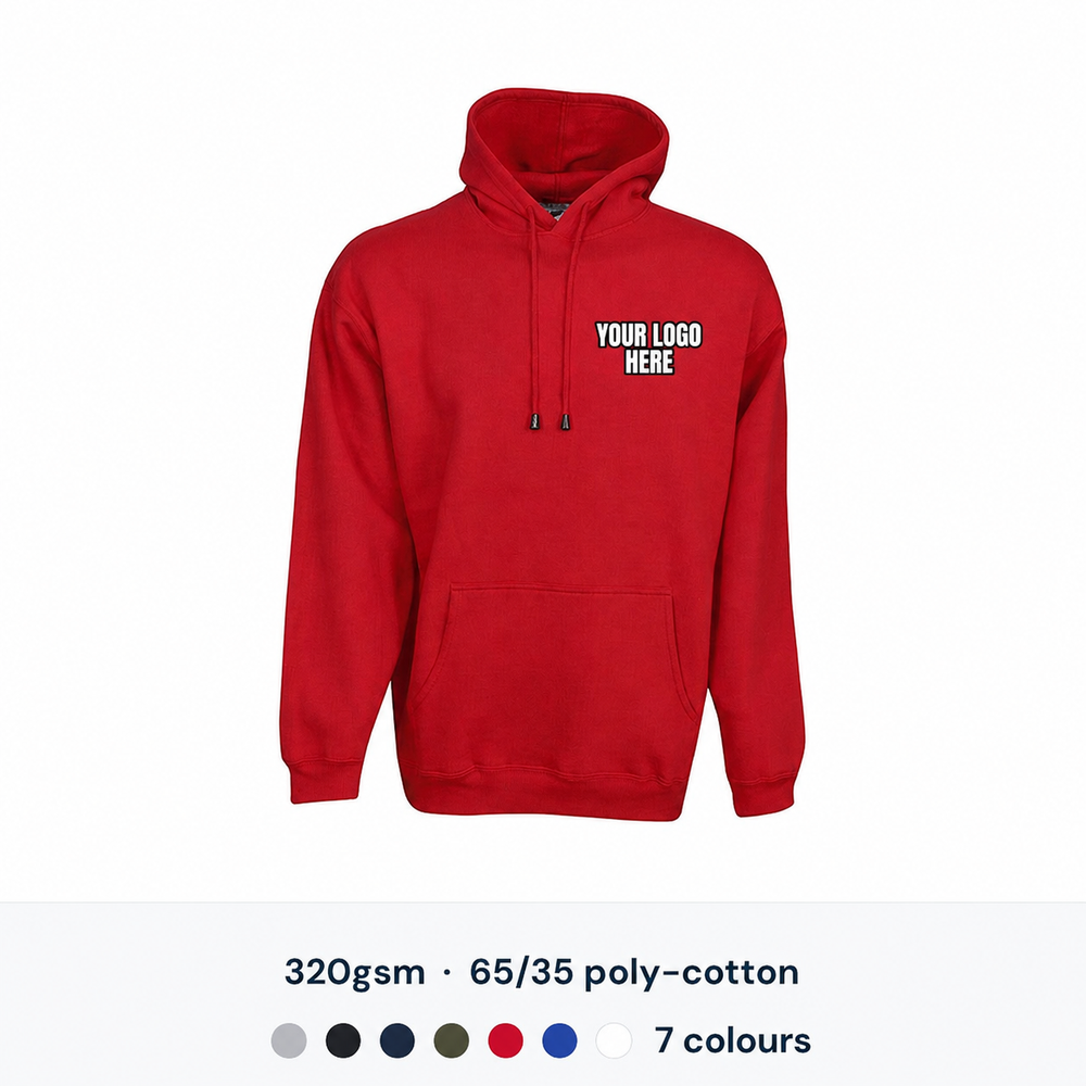Blue Whale Traditional Fleecy Hoodie — Custom Logo