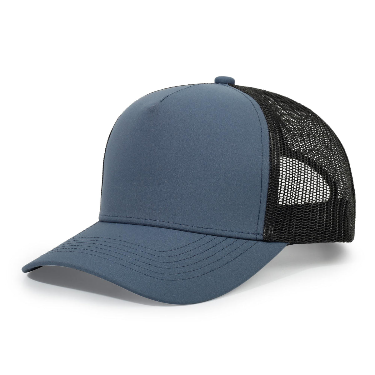 RAMO C003HY polyester trucker cap — Black/Charcoal front
