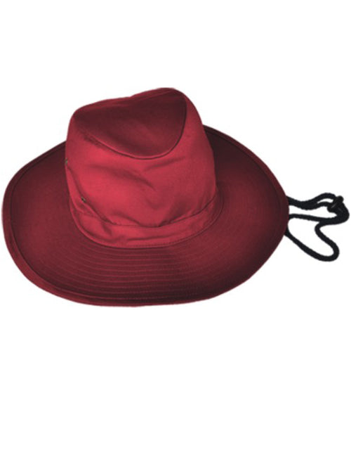 Bocini Kids School Wide Brim Hat — Maroon