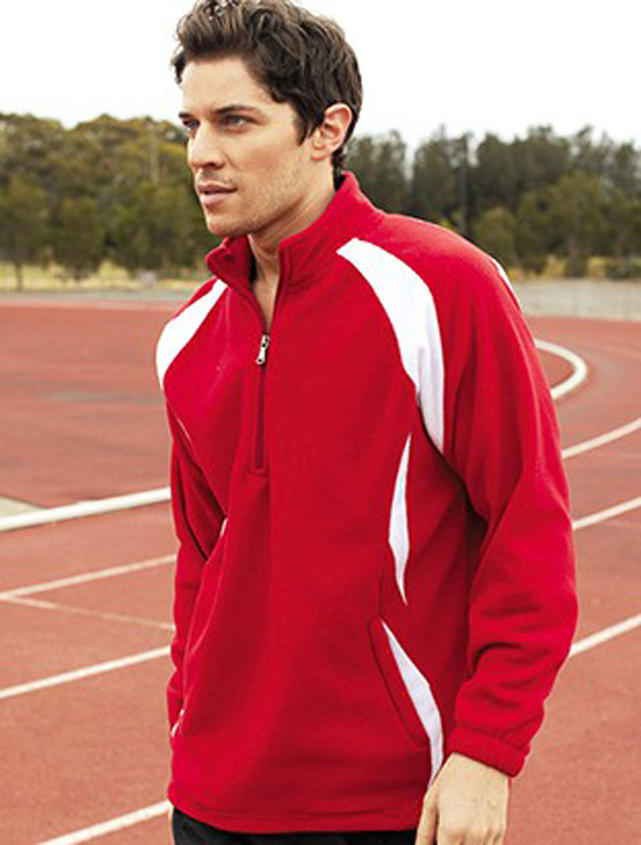 Bocini Unisex Half Zip Sports Pull Over Fleece CJ1050 – official style overview