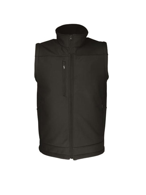 Bocini Men’s Ripstop Softshell Vest — Black