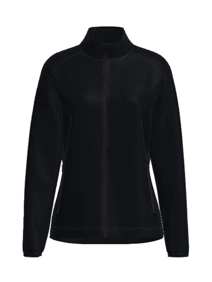 Bocini Women’s Light Weight Fleece Zip Through Jacket CJ1454 – front