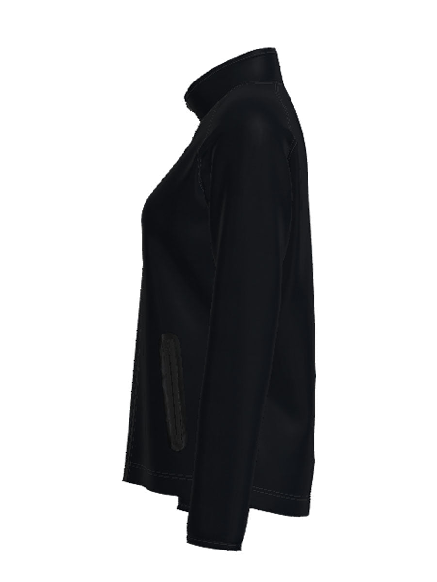 Bocini Women’s Light Weight Fleece Zip Through Jacket CJ1454 – sideb