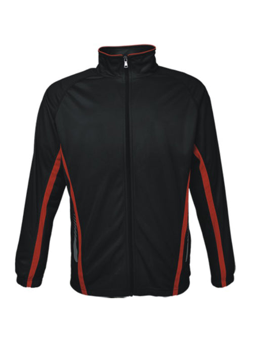 Bocini Unisex Elite Sports Track Jacket — Black / Red