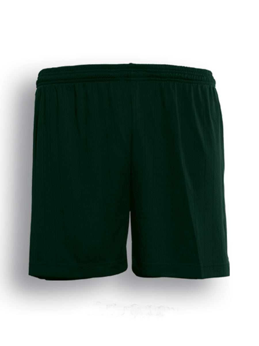 Bottle Green - Bocini Kids Plain Sports Shorts (CK708), blank garment