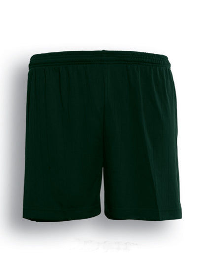 Bottle Green - Bocini Kids Plain Sports Shorts (CK708), blank garment