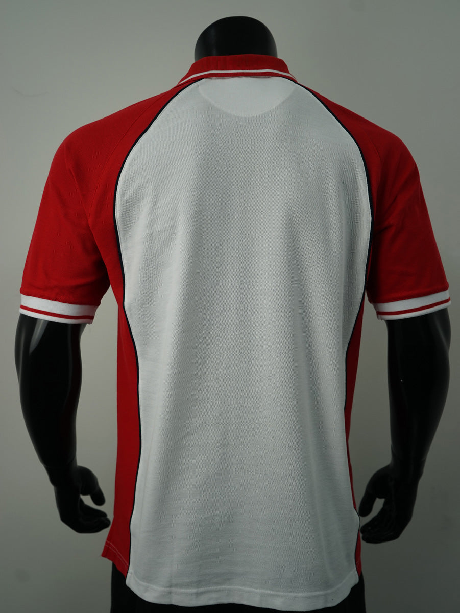 Bocini Men’s Panel Polo CP0434 – wht red nvy back