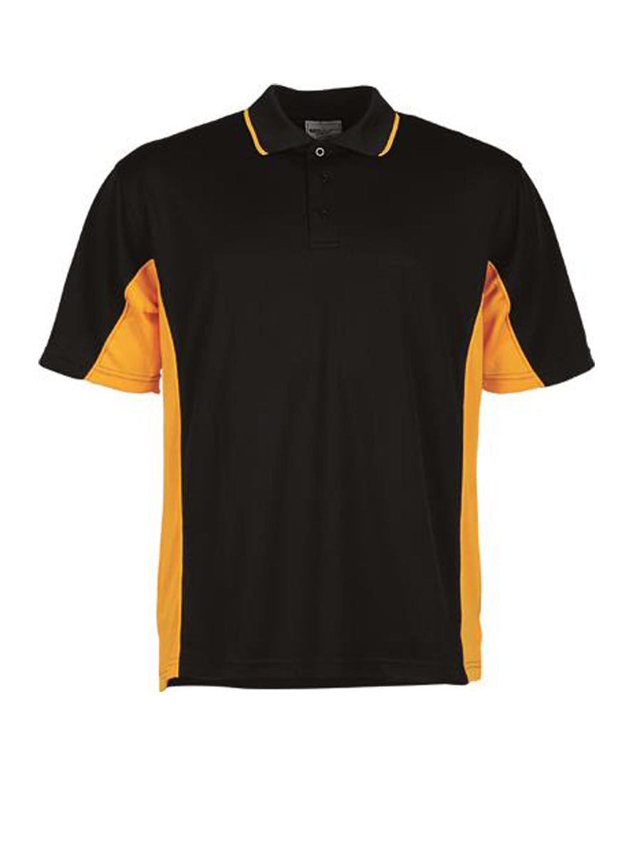 Black / Gold – Bocini Women’s Breezeway Panel Polo CP0529