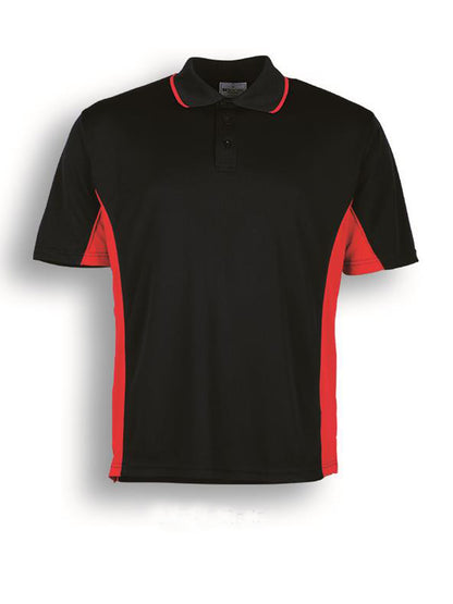 Black / Red – Bocini Women’s Breezeway Panel Polo CP0529