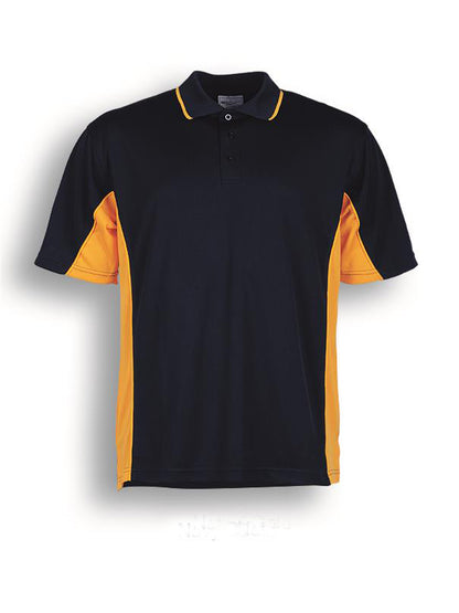 Navy / Gold – Bocini Women’s Breezeway Panel Polo CP0529
