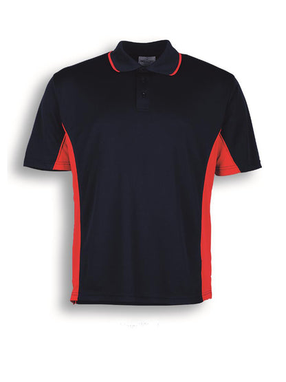 Navy / Red – Bocini Women’s Breezeway Panel Polo CP0529