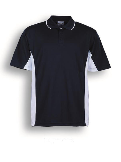 Navy / White – Bocini Women’s Breezeway Panel Polo CP0529