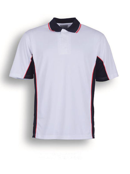 White / Navy / Red – Bocini Women’s Breezeway Panel Polo CP0529