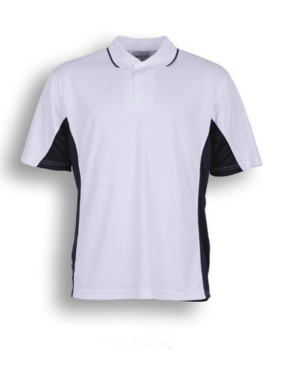 White / Navy – Bocini Women’s Breezeway Panel Polo CP0529