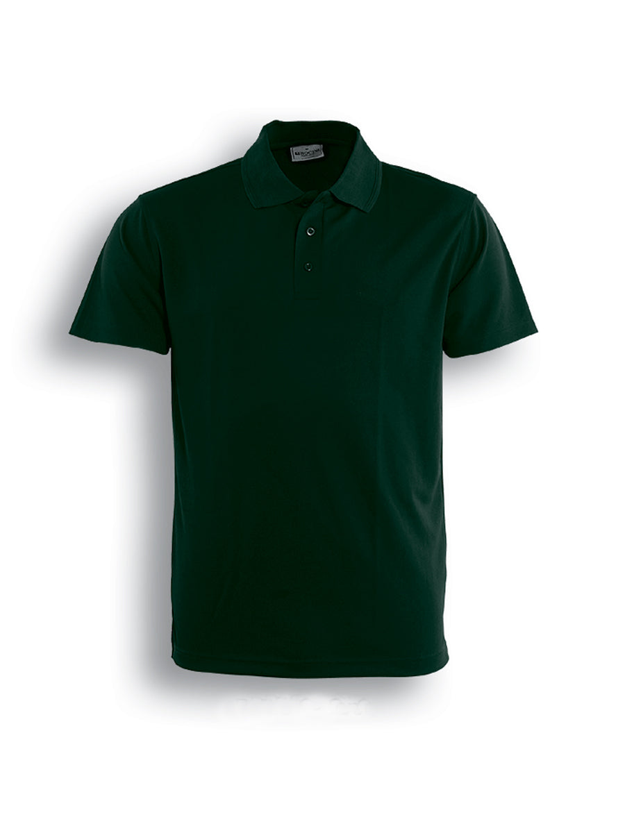 Bottle Green - Bocini Mens Breezeway Basic Polo (CP0754), blank garment