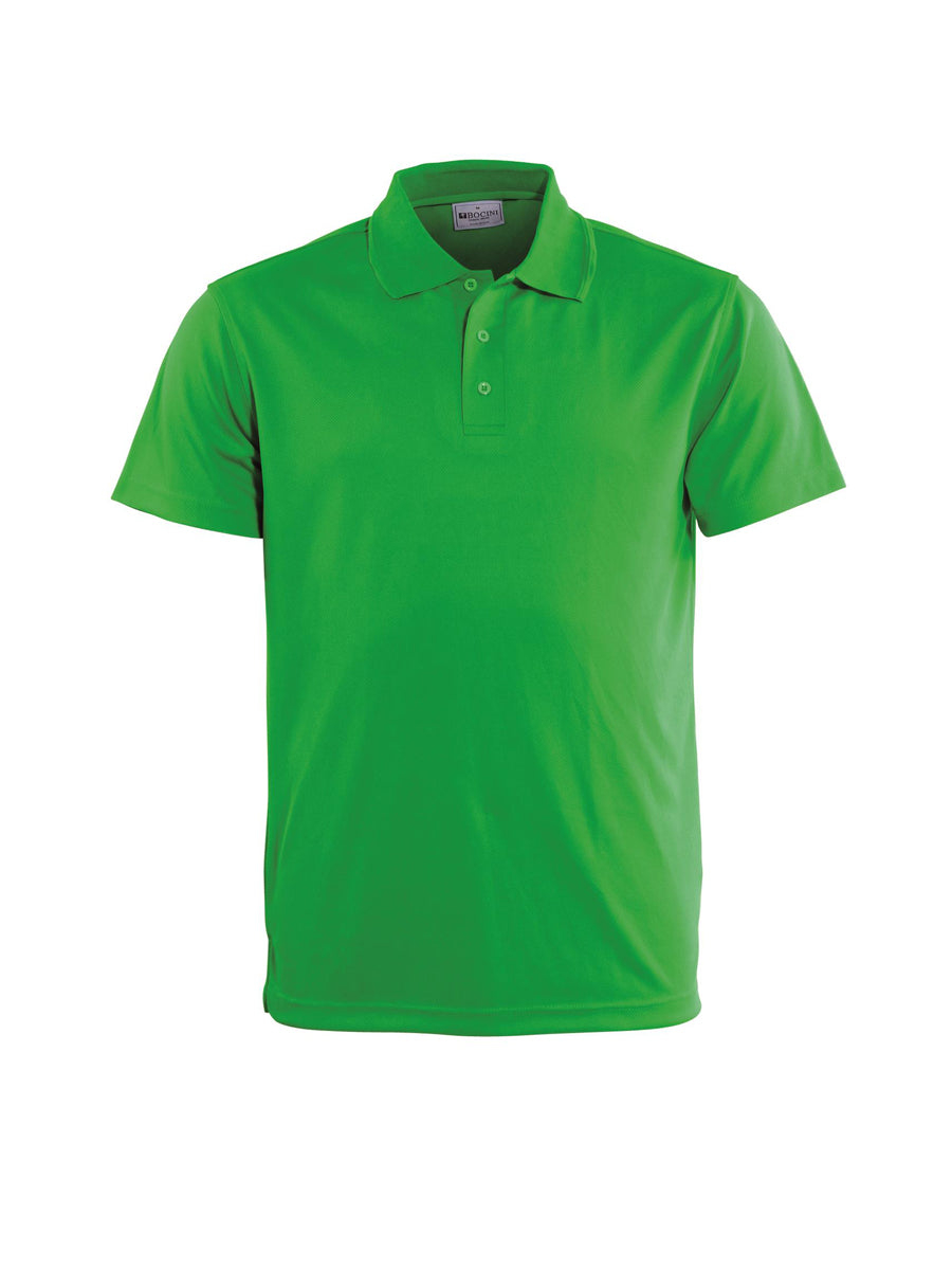 Green - Bocini Mens Breezeway Basic Polo (CP0754), blank garment