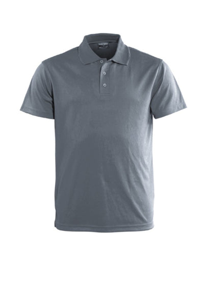 Grey - Bocini Mens Breezeway Basic Polo (CP0754), blank garment