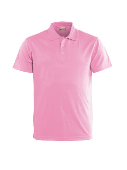 Pink - Bocini Mens Breezeway Basic Polo (CP0754), blank garment