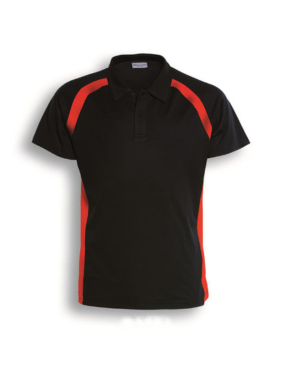 Black / Red – Bocini Women’s Team Essentials Contrast Panel Polo CP0929