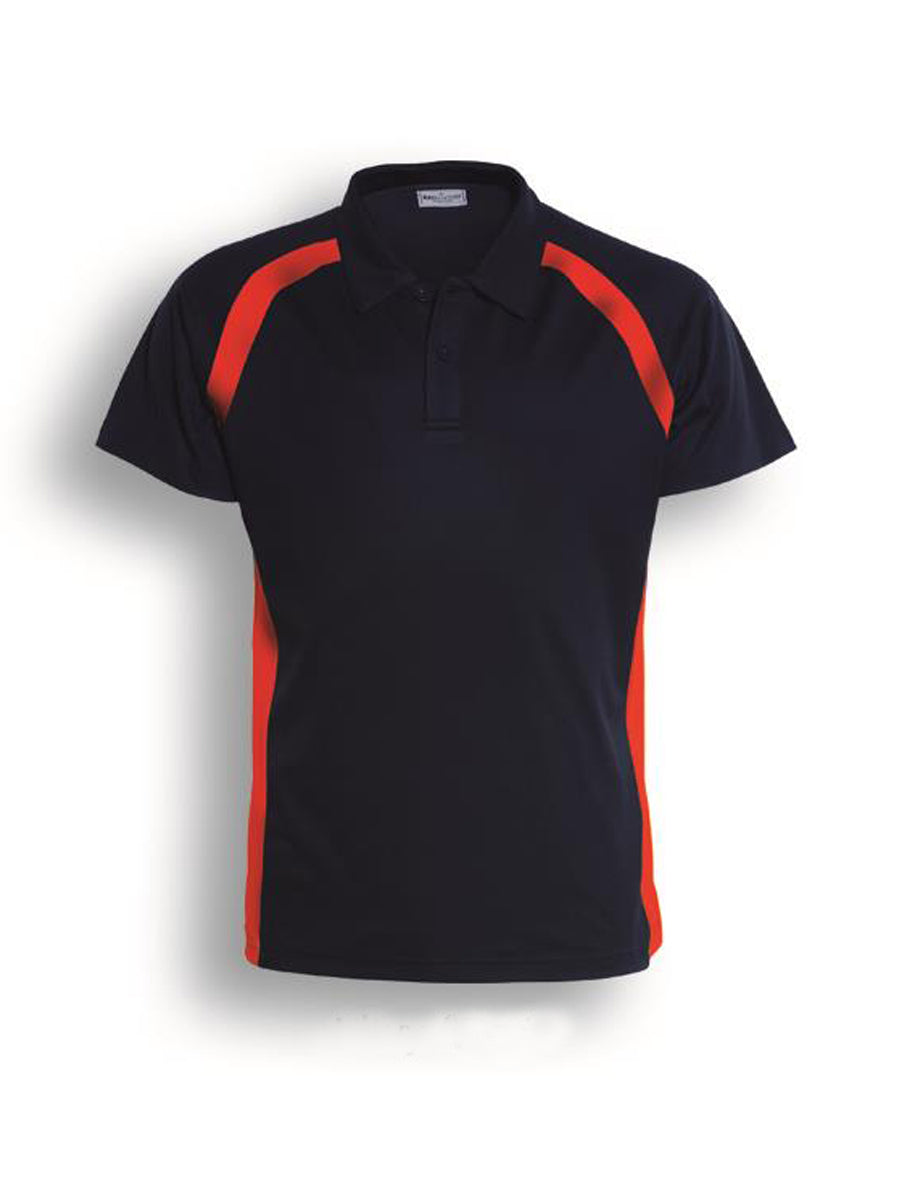 Navy / Red – Bocini Women’s Team Essentials Contrast Panel Polo CP0929