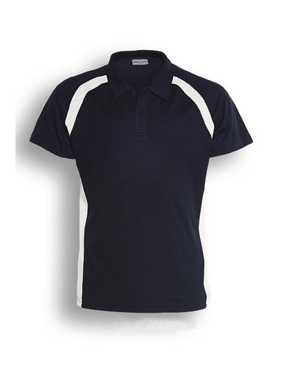 Navy / White – Bocini Women’s Team Essentials Contrast Panel Polo CP0929