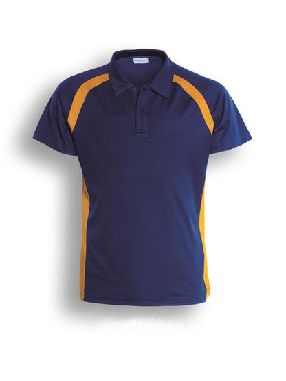 Royal Blue / Gold – Bocini Women’s Team Essentials Contrast Panel Polo CP0929