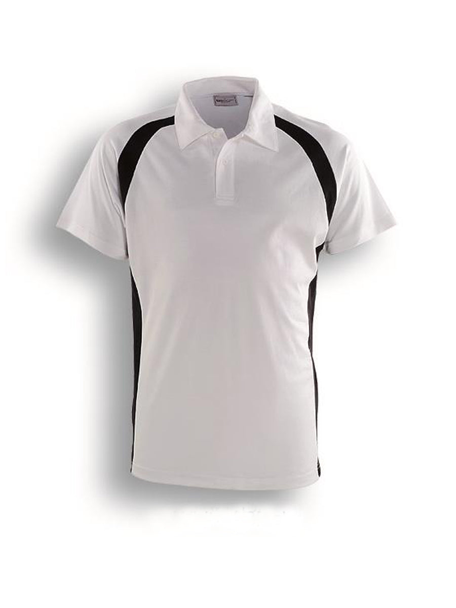 White / Black – Bocini Women’s Team Essentials Contrast Panel Polo CP0929