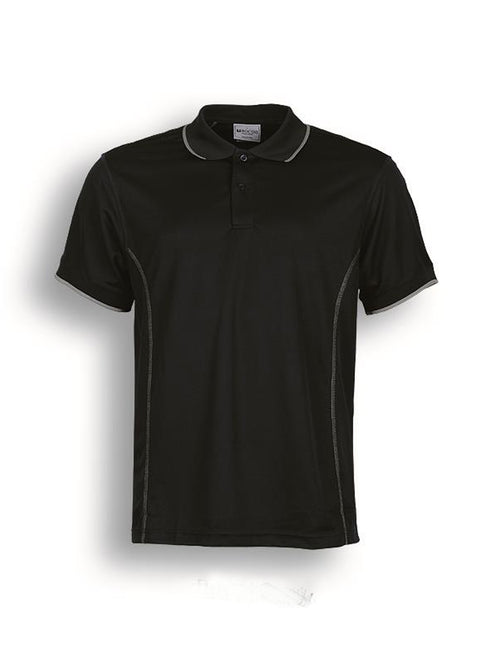 Bocini Kids Short Sleeve Polo — Black / Grey