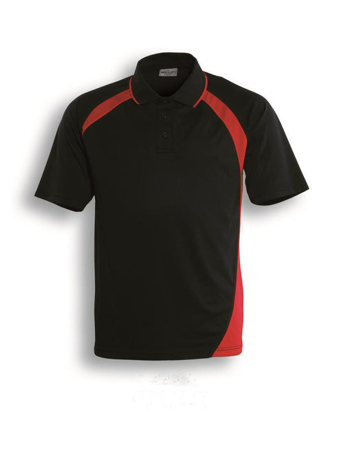 Bocini Unisex Dynamic Polo — Black / Red