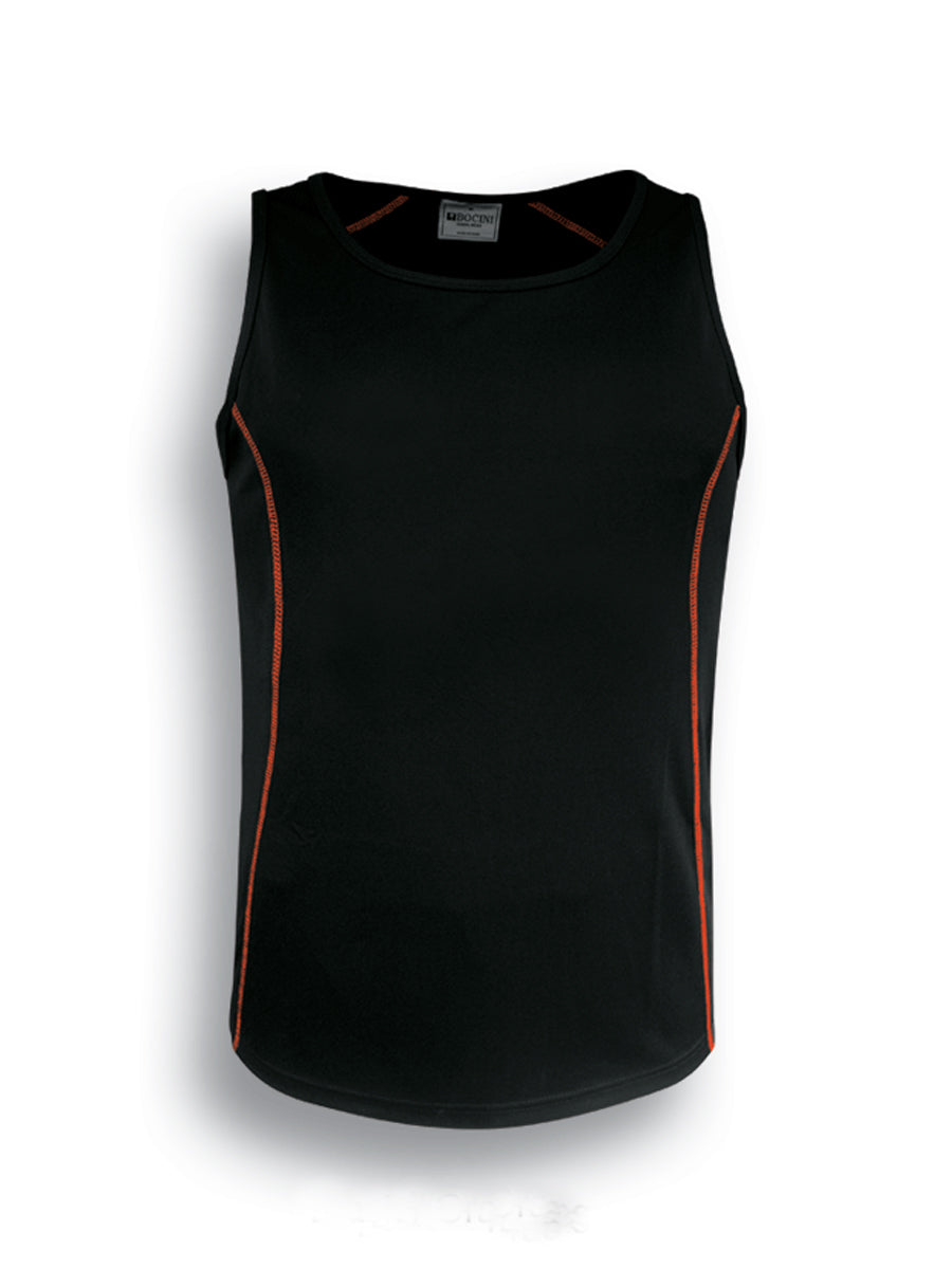 Black / Orange – Bocini Women’s Stitch Singlet CT0927