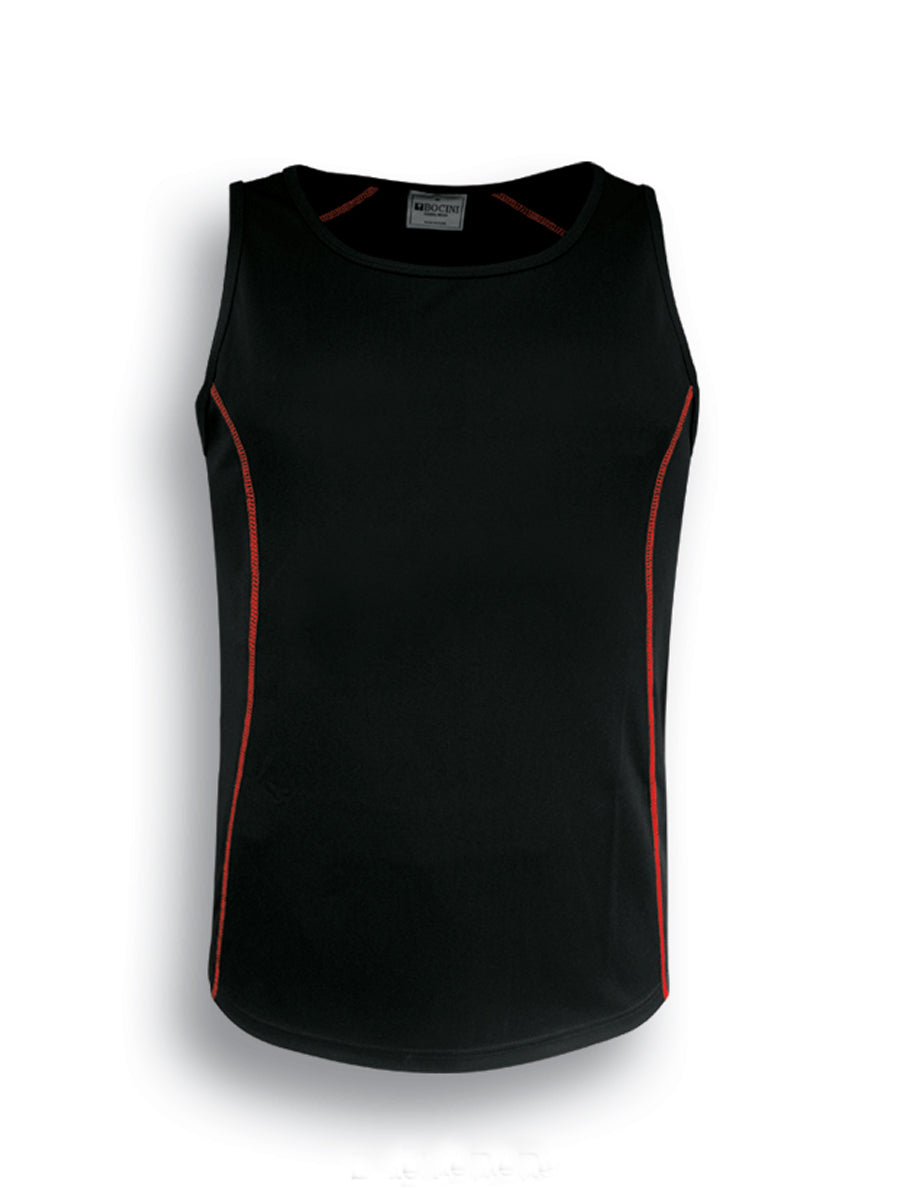 Black / Red – Bocini Women’s Stitch Singlet CT0927