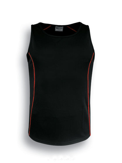 Black / Red – Bocini Women’s Stitch Singlet CT0927