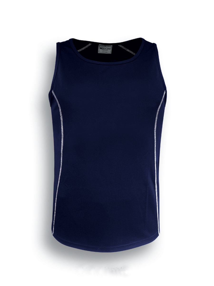 Navy / White – Bocini Women’s Stitch Singlet CT0927