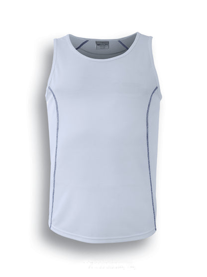 White / Navy – Bocini Women’s Stitch Singlet CT0927